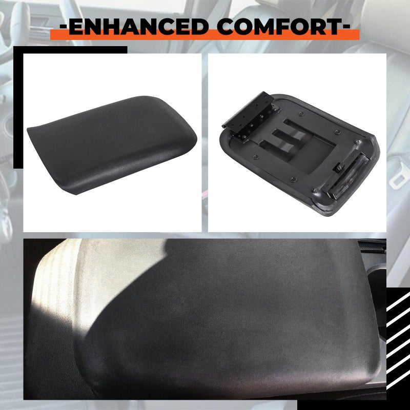 ECOTRIC Center Console Armrest Lid Cover Compatible with 2005-2009 Ford Mustang Replacement for 5R3Z-6306024-AAC, 5R3Z6306024AAC - Image 5